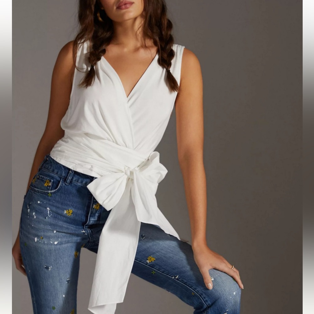 Anthropology - Sunday in Brooklyn V-Neck Wrap Top